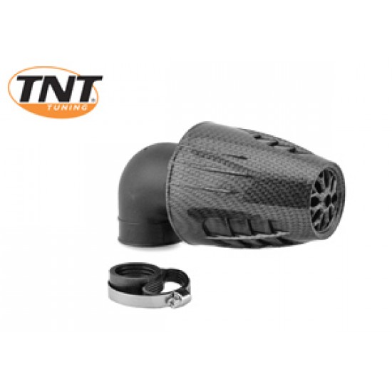 Universal air filter TNT type obus D = 28/35mm 90° carbon