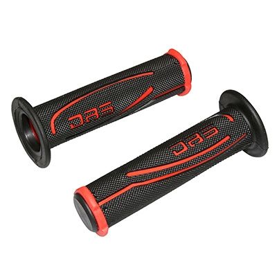 Handlebar grip rubber black/red
