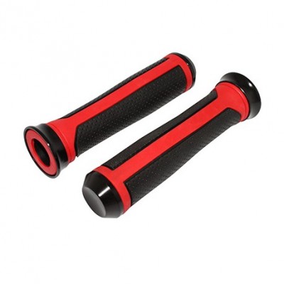 Handlebar grip rubber REPLAY MOD black/red